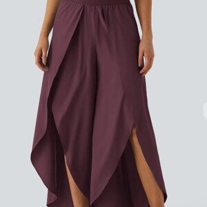 Breezeful™ High Waisted Back Waistband Pocket Palazzo Flowy Wide Leg Quick Dry C